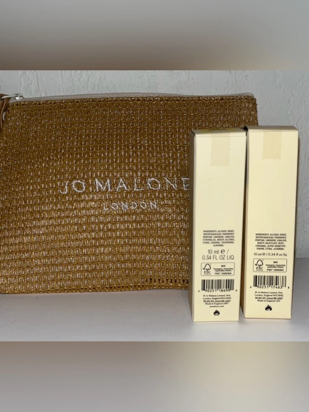 Cosmetic Pouch with Duo 10ml set